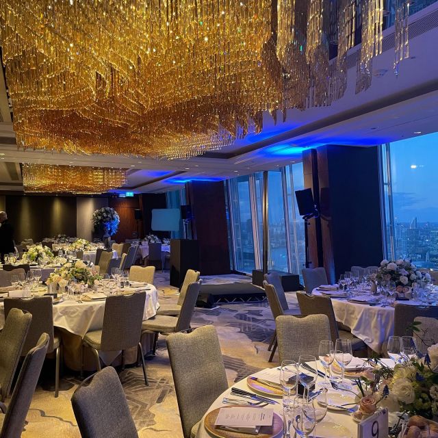 A dinner with a view of the city! The team had a great event at the @shangrilalondon for 100 guests. The night was filled with beautiful views and a very talented impersonator that had the guests laughing and singing along. 

#activateyourevents #production #dinnerevent #eventplanner